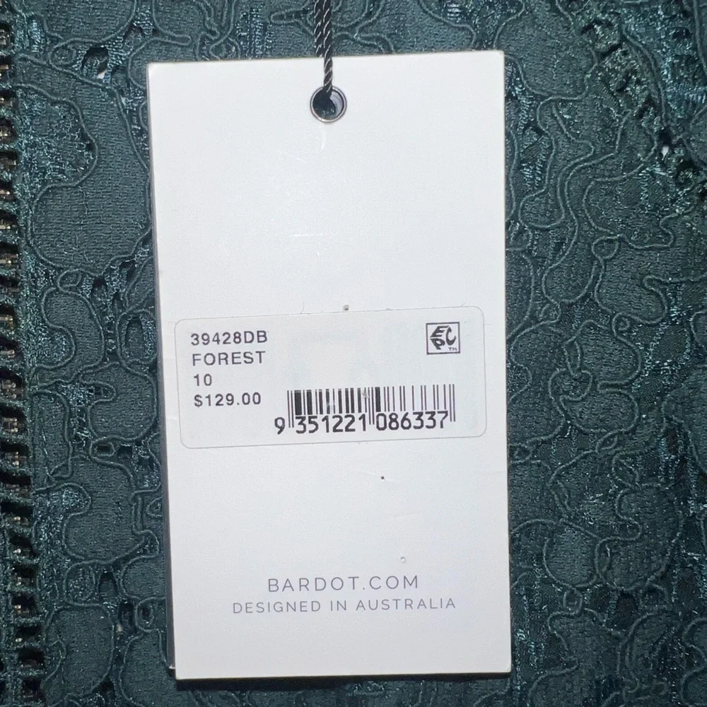 Bardot Dark Green Lace Midi Dress NWT✨ - Picture 15 of 17
